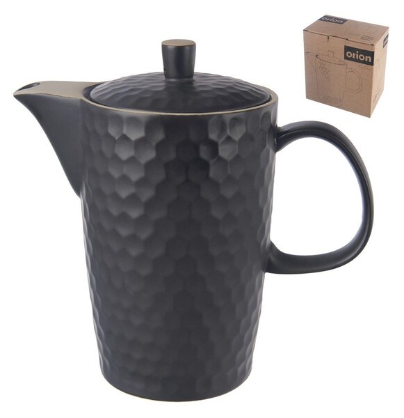 Černá keramická konvice na čaj 1,3 l Tea Time – Orion