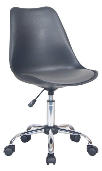 Kancelářská židle, černá / tmavě šedá, DARISA