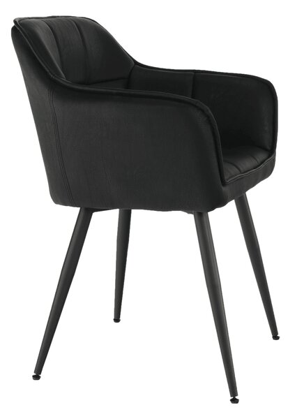 KONDELA Designové křeslo, černá, TOPAZ