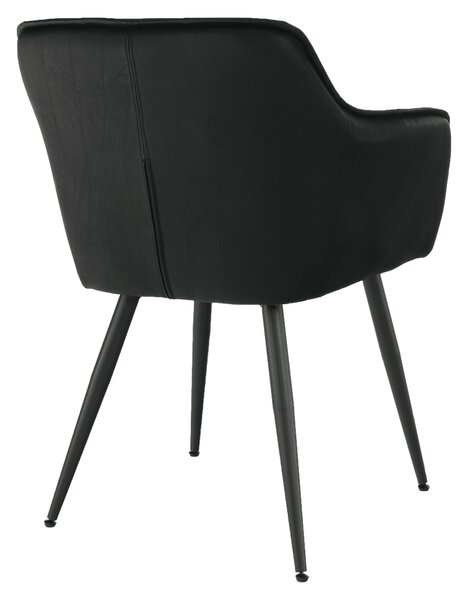 KONDELA Designové křeslo, černá, TOPAZ
