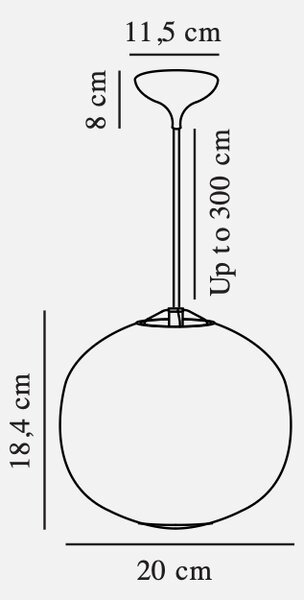 Nordlux Závěsné svítidlo Navone Velikost: 200 mm