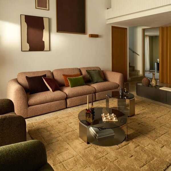 Kave Home Hnědý vlněný koberec Helun 160 x 230 cm