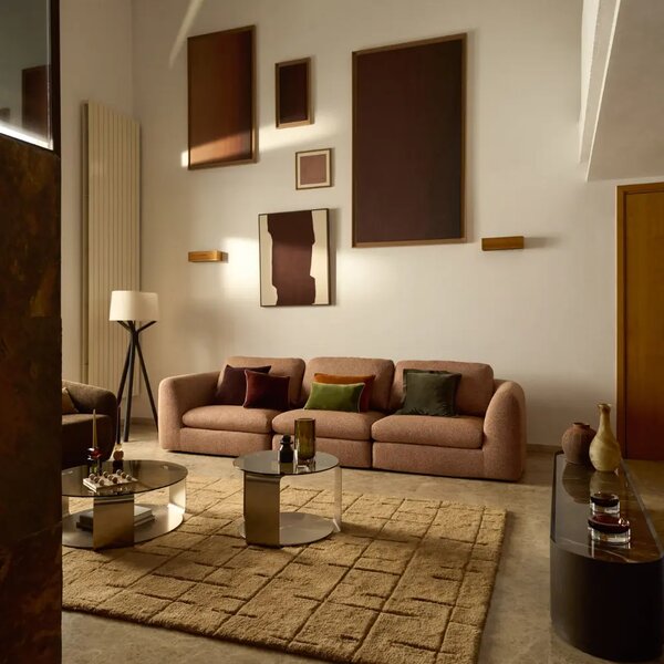 Kave Home Hnědý vlněný koberec Helun 200 x 300 cm