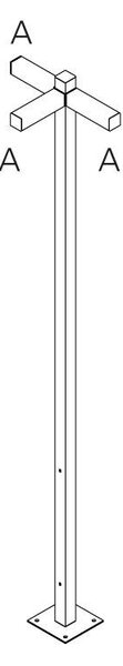 AR T4507D30 Walking - stojna 2500 - 3x180° hlavy - A 90h - ARTEMIDE