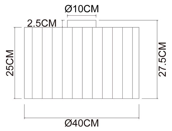STROPNÍ SVÍTIDLO, 40/27.5 cm Collett's Monde - Online Only svítidla, Online Only