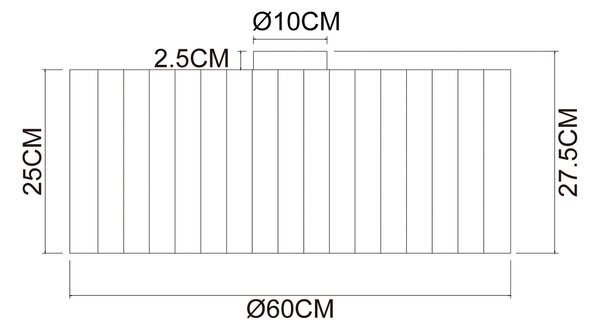 STROPNÍ SVÍTIDLO, 60/27.5 cm Collett's Monde - Online Only svítidla, Online Only