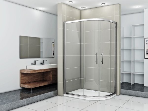 NATALI HARD 90x80 Grape Levý Sprchový kout asymetrický
