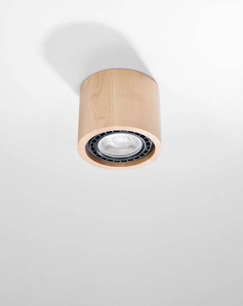 Sollux Lighting Stropní svítidlo BASIC 1 přírodní dřevo