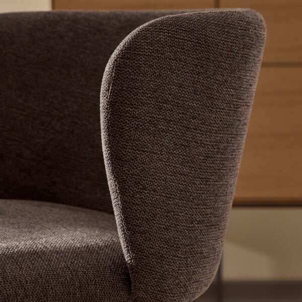 Kave Home Tmavě šedá barová židle Ciselia 65 cm