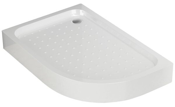 LOR 100x80 Levá Sprchová vanička asymetrická, akrylát