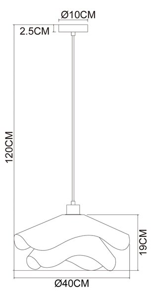 ZÁVĚSNÉ SVÍTIDLO, 40/120 cm Collett's Monde - Online Only svítidla, Online Only