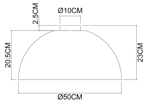 STROPNÍ SVÍTIDLO, 50/23 cm Collett's Monde - Online Only svítidla, Online Only