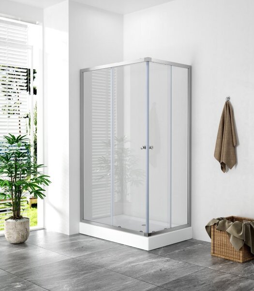 POINT 100x80 Clear Obdélníková sprchová zástěna