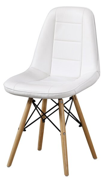 Jídelní židle VERDI II bílá ekokůže