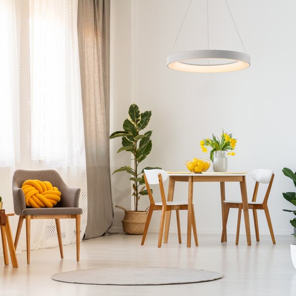 Mantra 8625 Niseko II, závěsné kruhové svítidlo LED 30W, 2700-5000K, dálk. ovládání, bílá, průměr 38cm