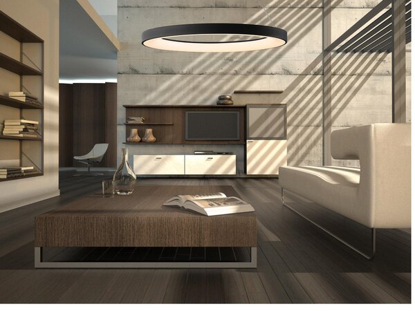 Mantra 8646 Niseko II, závěsné kruhové svítidlo LED 66W, 2700-5000K, dálk. ovládání, černá, průměr 90cm