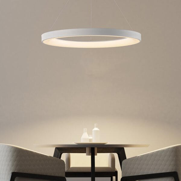 Mantra 8645 Niseko II, závěsné kruhové svítidlo LED 66W, 2700-5000K, dálk. ovládání, bílá, průměr 90cm