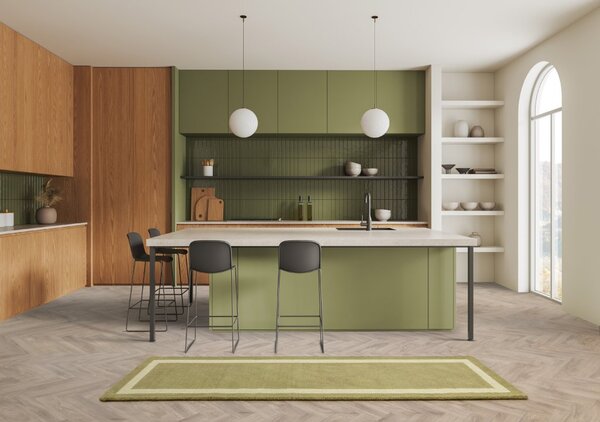 Tribeca Design Kusový koberec Buster Border Green Rozměry: 120x170 cm