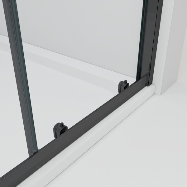 NICOL COMBI Black 100x90 čiré Sprchový kout s posuvnými dveřmi