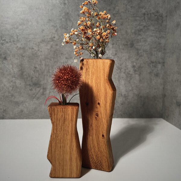 Wooden Mooden Sada dřevěných váz Flex Materiál: Dub