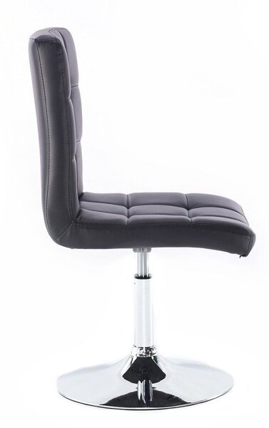 LuxuryForm DESIGN Židle TOLEDO na stříbrném talíři - černá