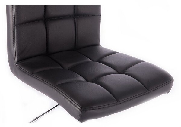 LuxuryForm DESIGN Židle TOLEDO na stříbrném talíři - černá