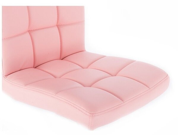 LuxuryForm DESIGN Židle TOLEDO na stříbrném talíři - růžová