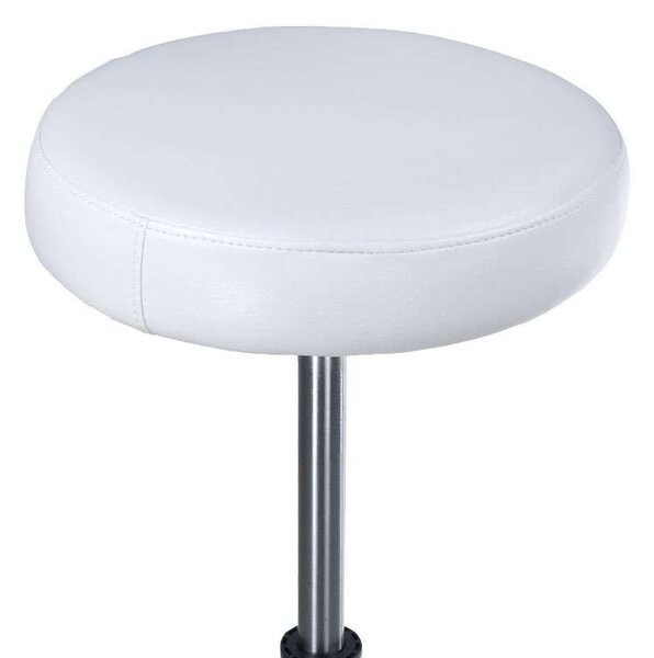 LuxuryForm DESIGN Taburet PING na podstavě s kolečky - bílý