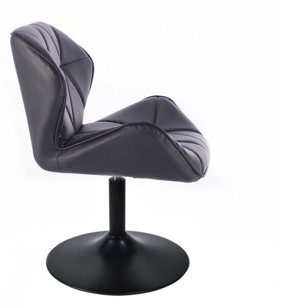 LuxuryForm DESIGN Židle MILANO na černém talíři - černá