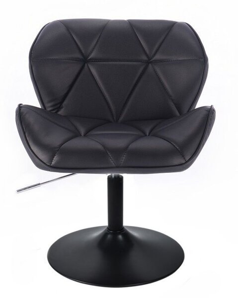 LuxuryForm DESIGN Židle MILANO na černém talíři - černá