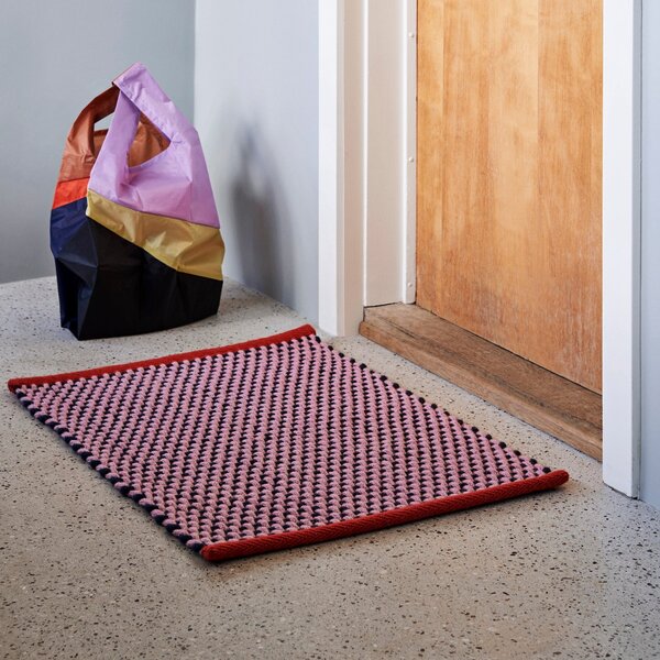 HAY Rohožka Door Mat, 70x50, Burgundy