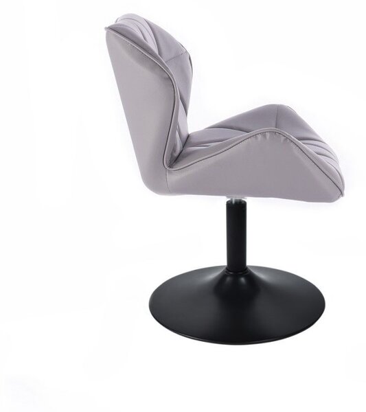 LuxuryForm DESIGN Židle MILANO na černém talíři - šedá