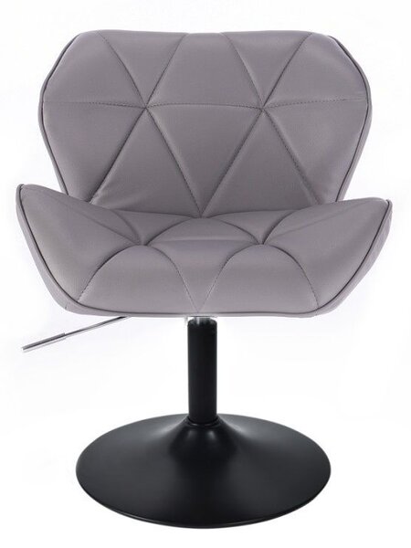 LuxuryForm DESIGN Židle MILANO na černém talíři - šedá