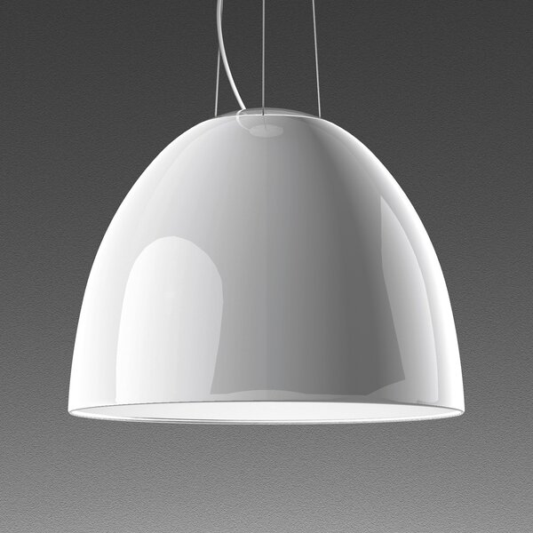Závěsná svítidlo Artemide, Nur Gloss, stmívatelné, Bílá, Obývací pokoj, Plast, Design