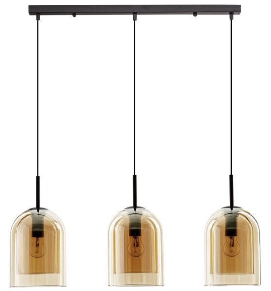 Oranžové skleněné závěsné světlo Nova Luce Velor 70 cm