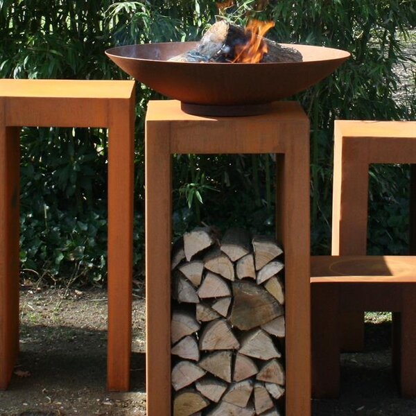 Zahradní cortenové ohniště Ø 600 x 140 mm