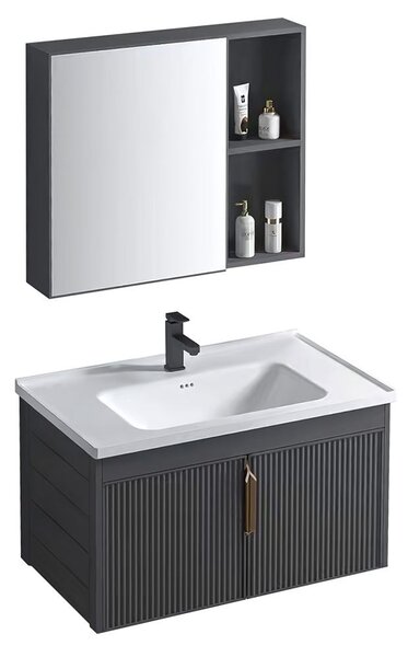 Sada koupelnového nábytku s umyvadlem Astor 60cm Grey