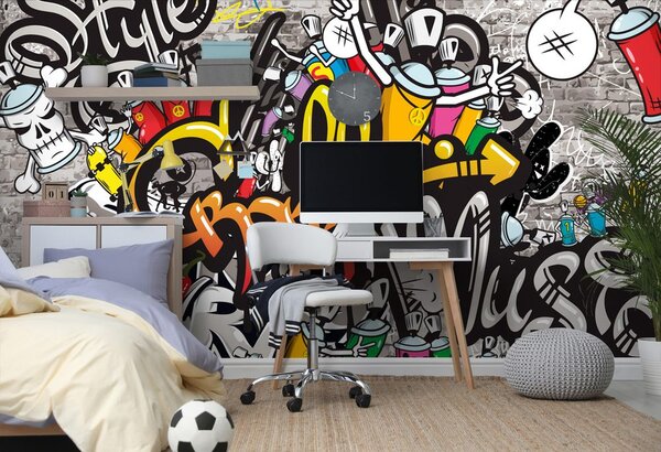 Tapeta barevné graffiti
