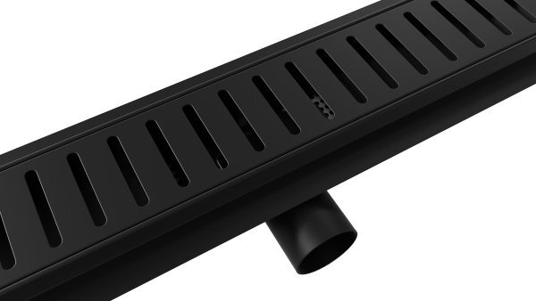 L-DRAINWELL 60 Black Odtokový podlahový žlab, žebřík