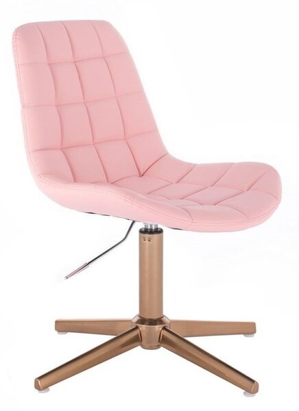 LuxuryForm Židle PARIS na zlatém kříži - růžová