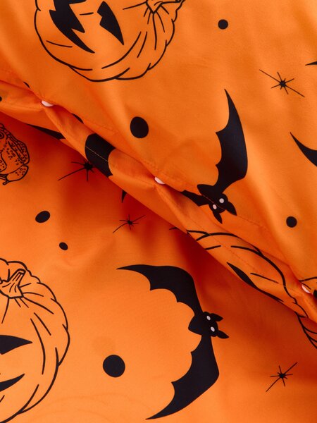 Sinsay - Sada ložního prádla s halloweenským motivem - oranžová