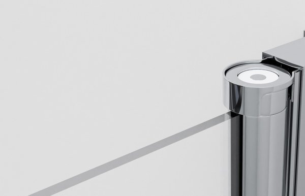 BETA LINE II Chrom 110 Čiré Sprchové dveře dvoukřídlé s pevnými stěnami v rovině