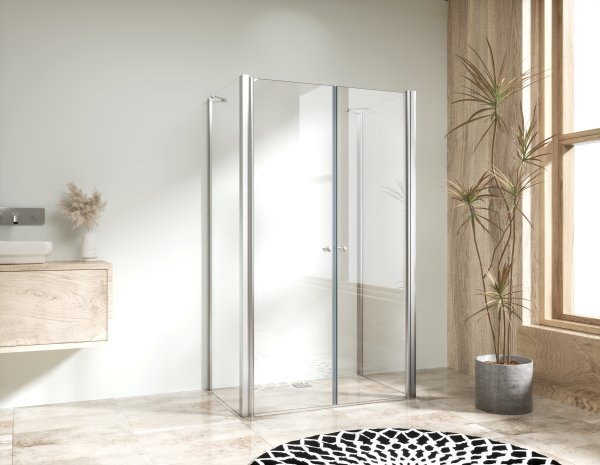BETA COMBI II Chrom 70x100x70 Čiré Sprchový kout nástěnný