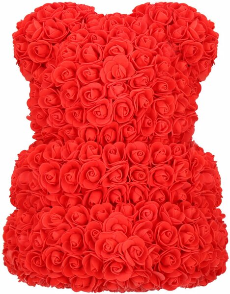 Medvídek z růží 40 cm, červený SPRINGOS ROSE BEAR