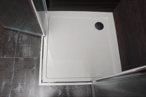 Sprchová zástěna 85x85, čtvercová, čirá, chrom (70+20/70+20) - ALFA LINE DUE