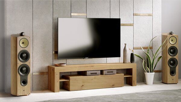 Moderní TV skříňka Vera 138 cm - Dub artisan - Konec série