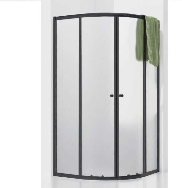 POINT BLACK 80x80 Grape Čtvrtkruhová sprchová zástěna