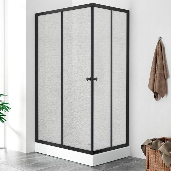 POINT BLACK LOR 100x80 Grape Obdélníkový sprchový kout s akrylátovou vaničkou