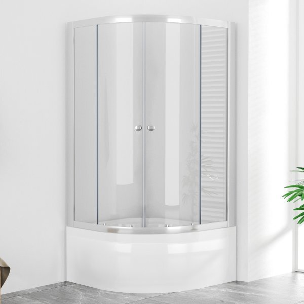 POINT SAP 100x80 Clear Asymetrický sprchový kout s vysokou vaničkou, pravé provedení
