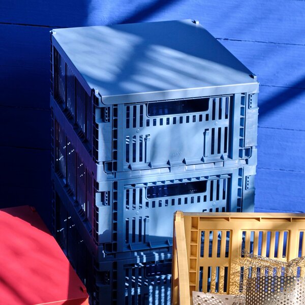HAY Úložný box Colour Crate, Medium, Electric Blue